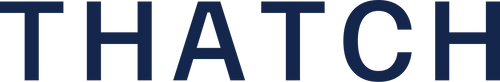 Thatch Sleep wordmark, navy